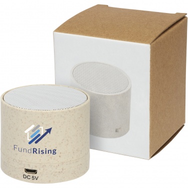 Logo trade promotional items picture of: Kikai wheat straw Bluetooth® speaker